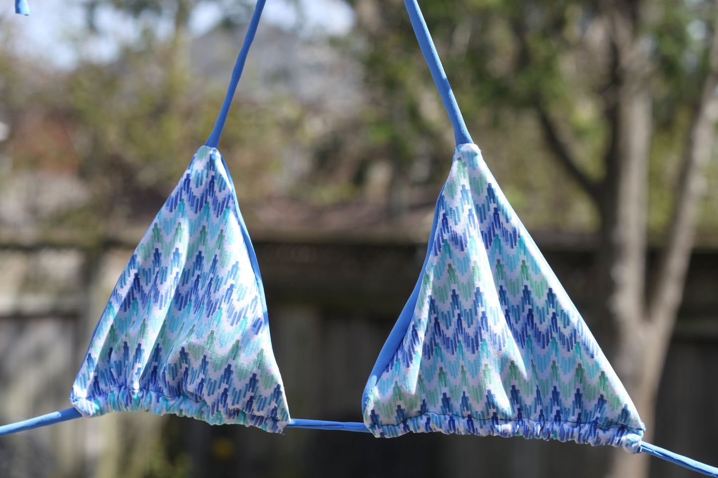 Blue Zigzag OG Bikini Top 2.0